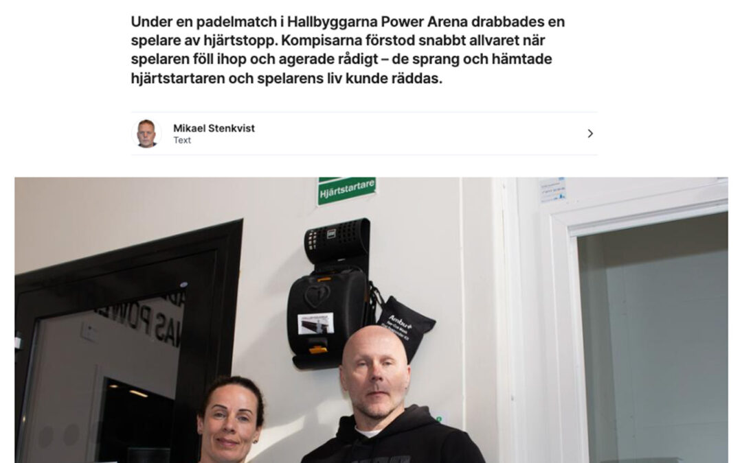 Hjärtstartare räddar liv